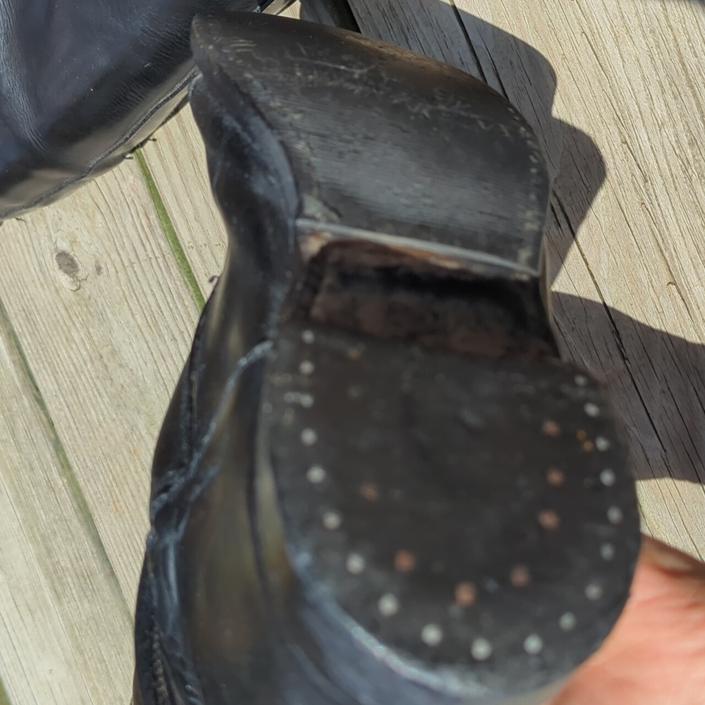 Vintage 1980's English Equestrian Handmade Genuine Leather Riding Boots USA - Picture 11 of 14